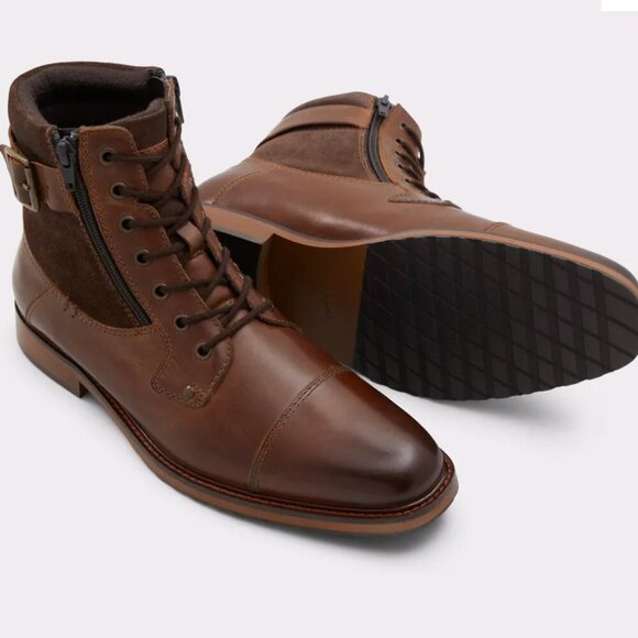 Aldo Other - Aldo Men's Brown Leather Constantine Lace-Up Boot